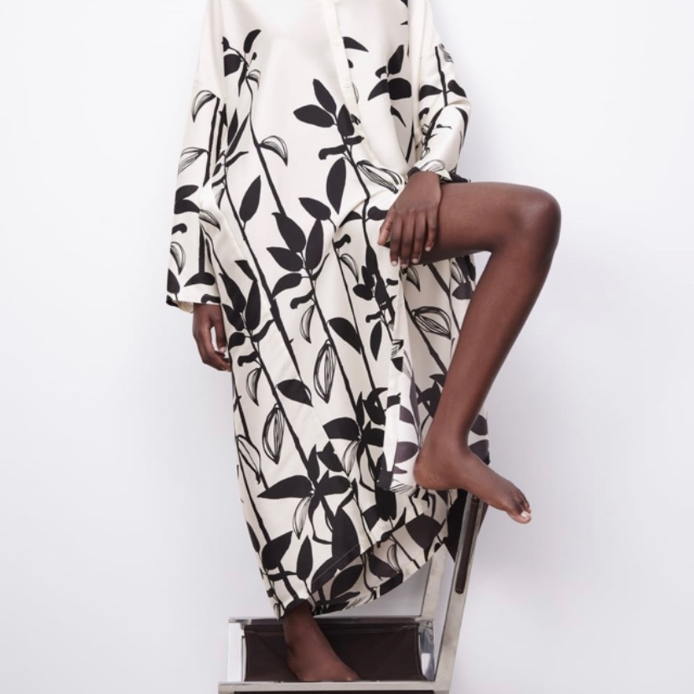 Zara Shirt Dress Swim Cover - Picture 4 of 6